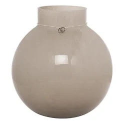 ERNST Maljakot^lasimaljakko pyöreä beige, K 22 cm Ø 21 cm