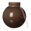 ERNST Maljakot^lasimaljakko pyöreä ruskea, H25 cm Ø24 cm