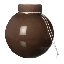 ERNST Maljakot^lasimaljakko pyöreä ruskea, H25 cm Ø24 cm