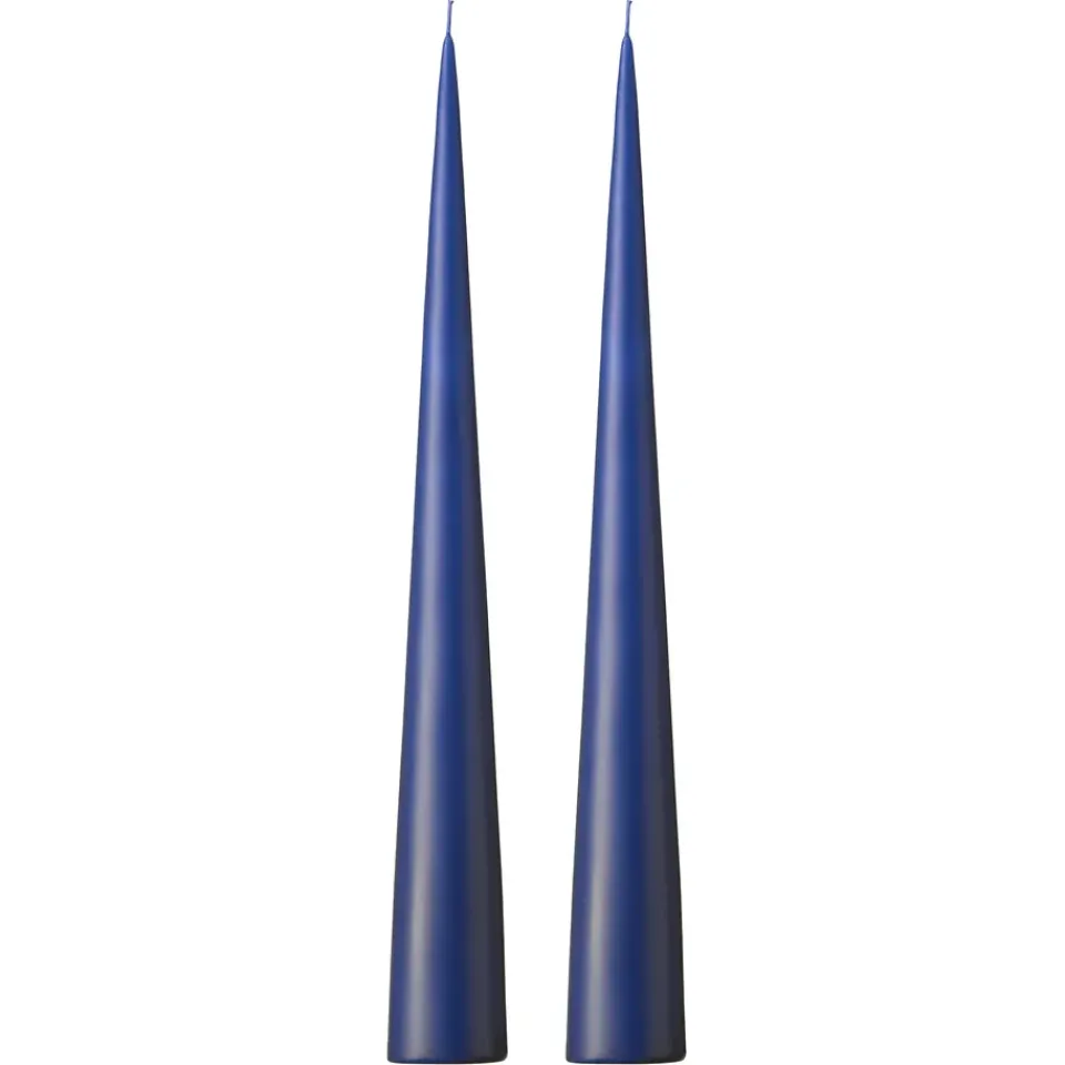 Ester & erik Kynttilät^-kartiokynttilä 37 cm, 2-pakkaus matta, Royal navy 28
