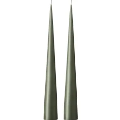 Ester & erik Kynttilät^-kartiokynttilä 37 cm, 2-pakkaus matta, Green soil 70