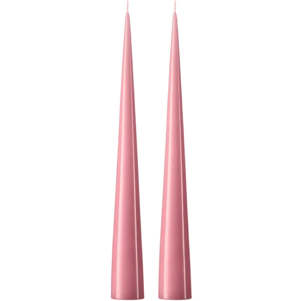 Ester & erik Kynttilät^-kartiokynttilä 37 cm, 2-pakkaus lakattu, Old rose 39-0