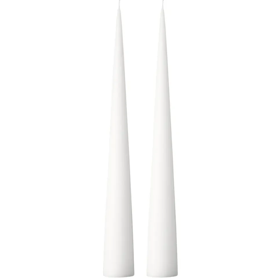 Ester & erik Kynttilät^-kartiokynttilä 37 cm, 2-pakkaus matta, Pure white 31
