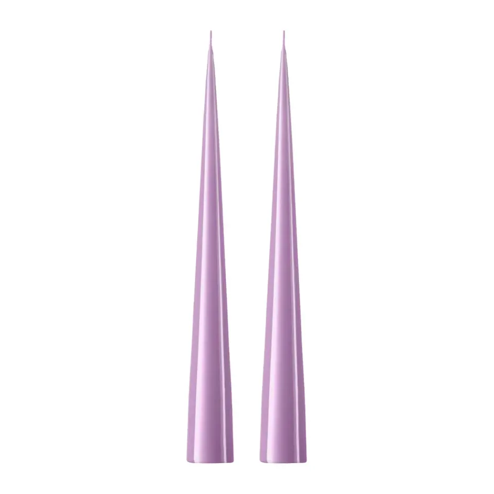 Ester & erik Kynttilät^-kartiokynttilä 37 cm, 2-pakkaus lakattu, Crocus delight 07