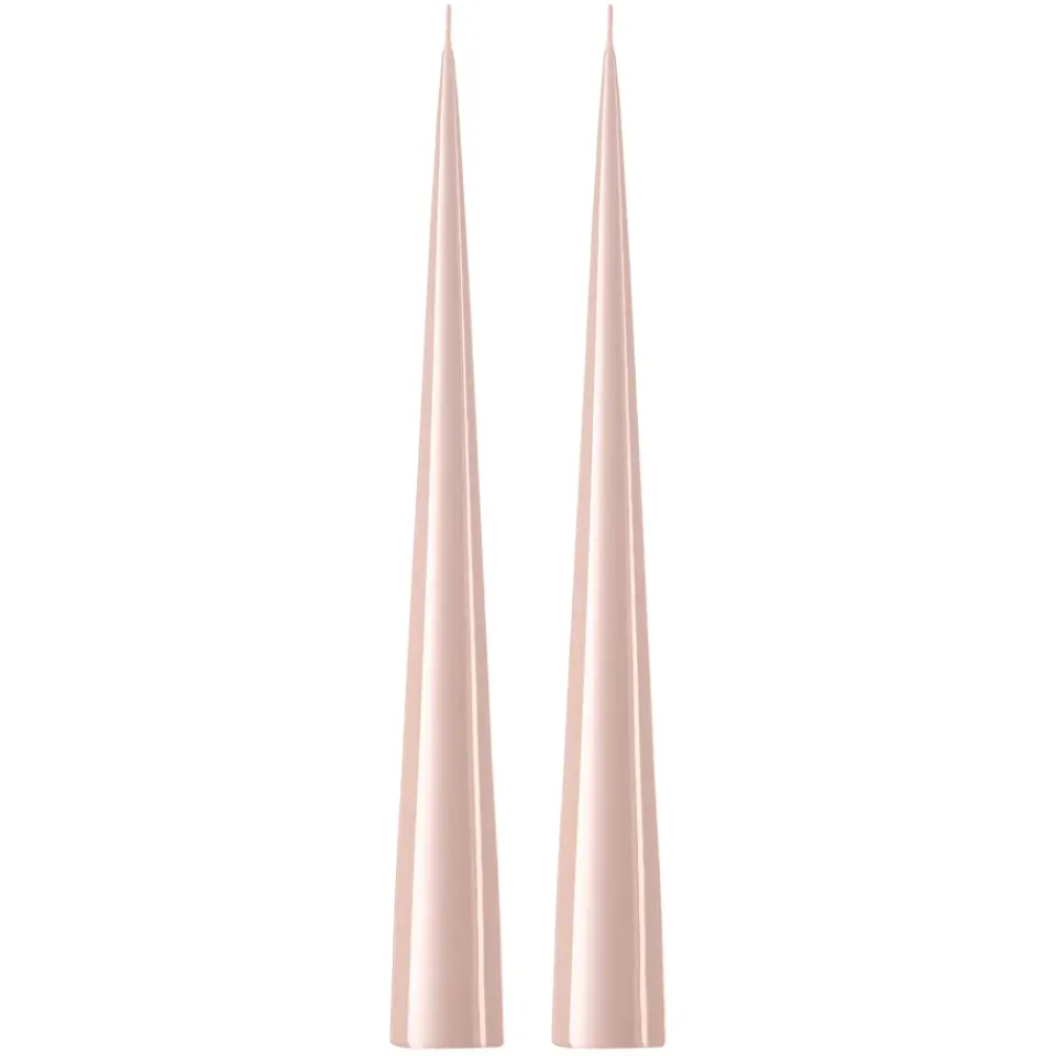 Ester & erik Kynttilät^-kartiokynttilä 37 cm, 2-pakkaus lakattu, Rosewater 51-0