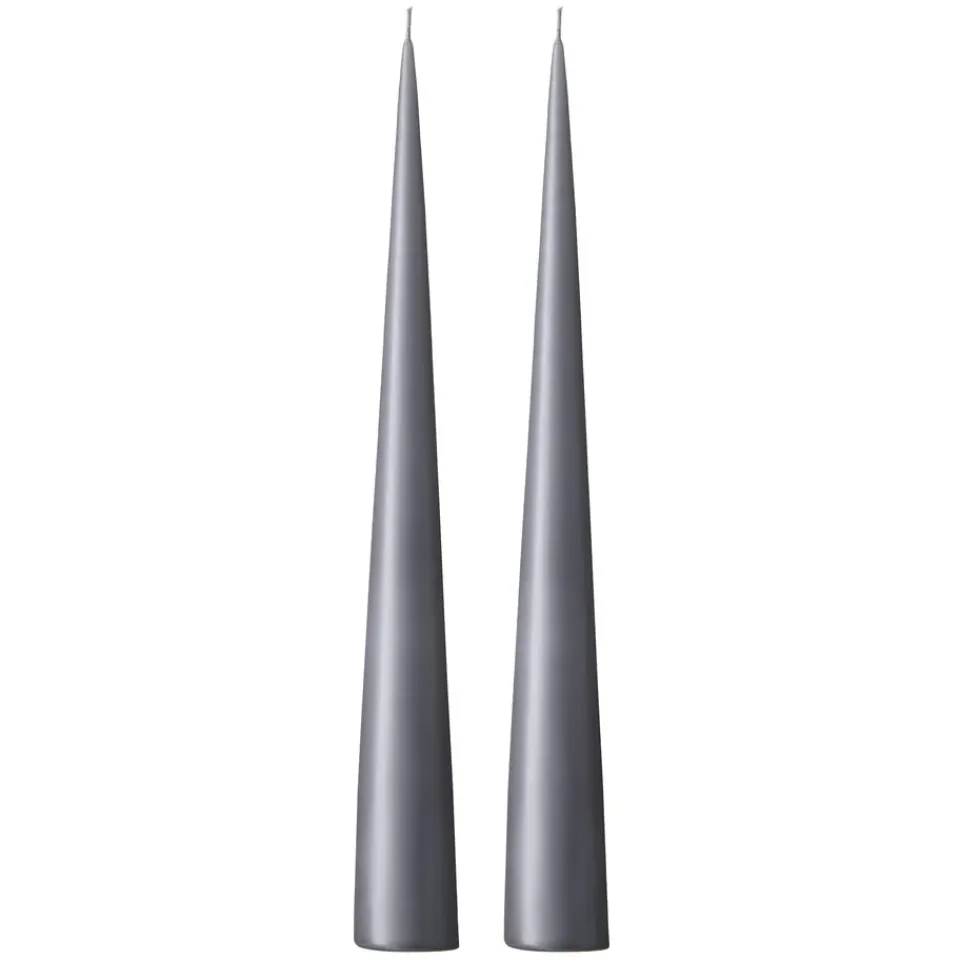 Ester & erik Kynttilät^-kartiokynttilä 37 cm, 2-pakkaus matta, Dark slate 74