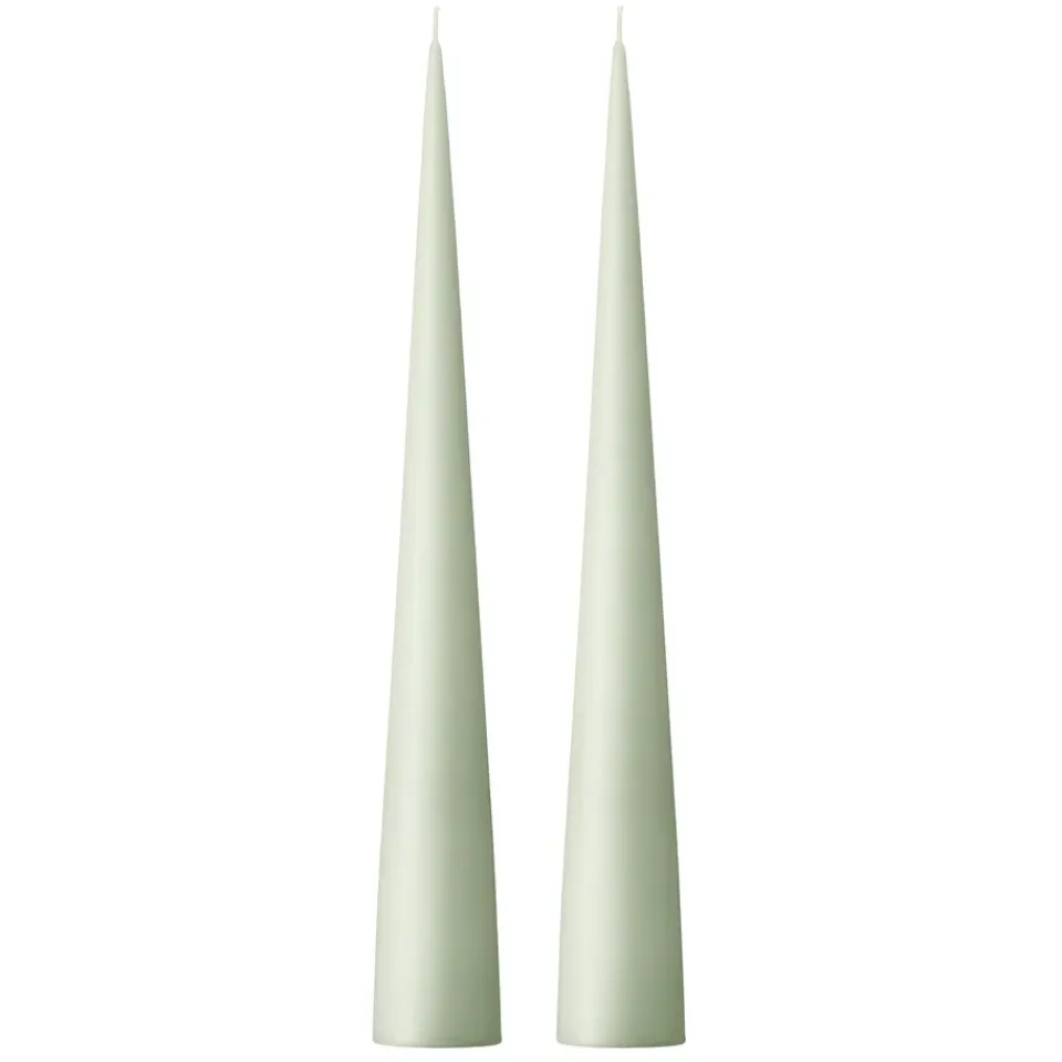 Ester & erik Kynttilät^-kartiokynttilä 37 cm, 2-pakkaus matta, Water mint 03