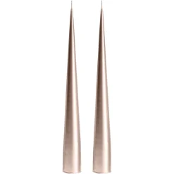 Ester & erik Kynttilät^-kartiokynttilä 34 cm, 2-pakkaus metallic, Champagne 94