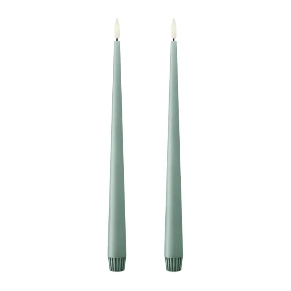 Ester & erik Led-Kynttilät^kruunukynttilä LED 2 kpl, 67 Jade stone , 30 cm