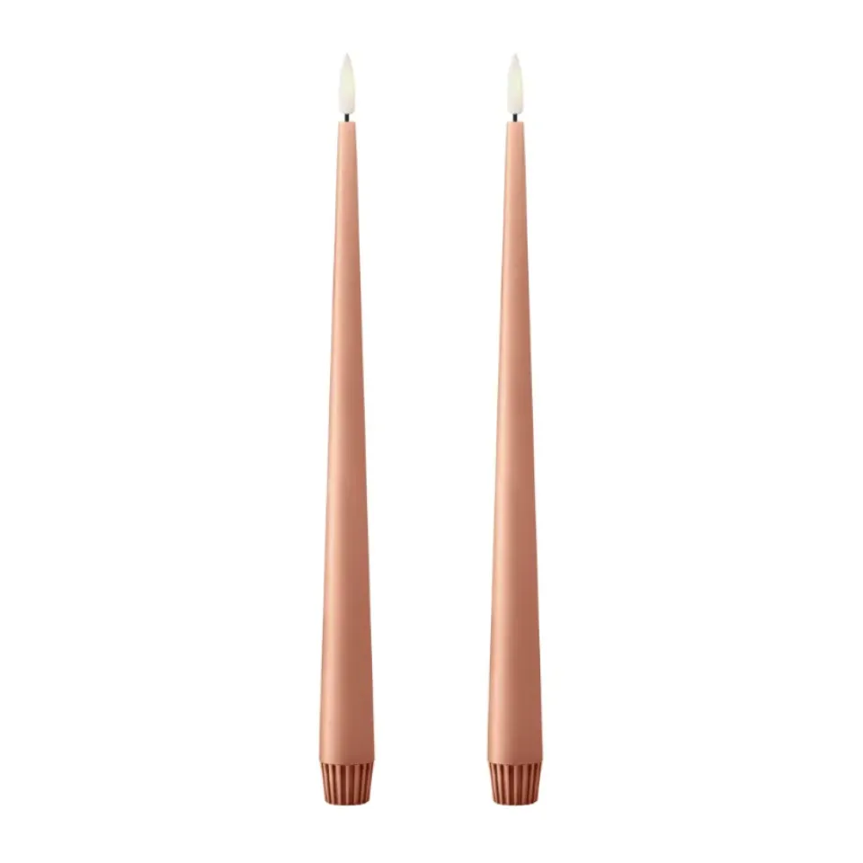 Ester & erik Led-Kynttilät^kruunukynttilä LED 2 kpl, 20 Rosy caramel , 30 cm