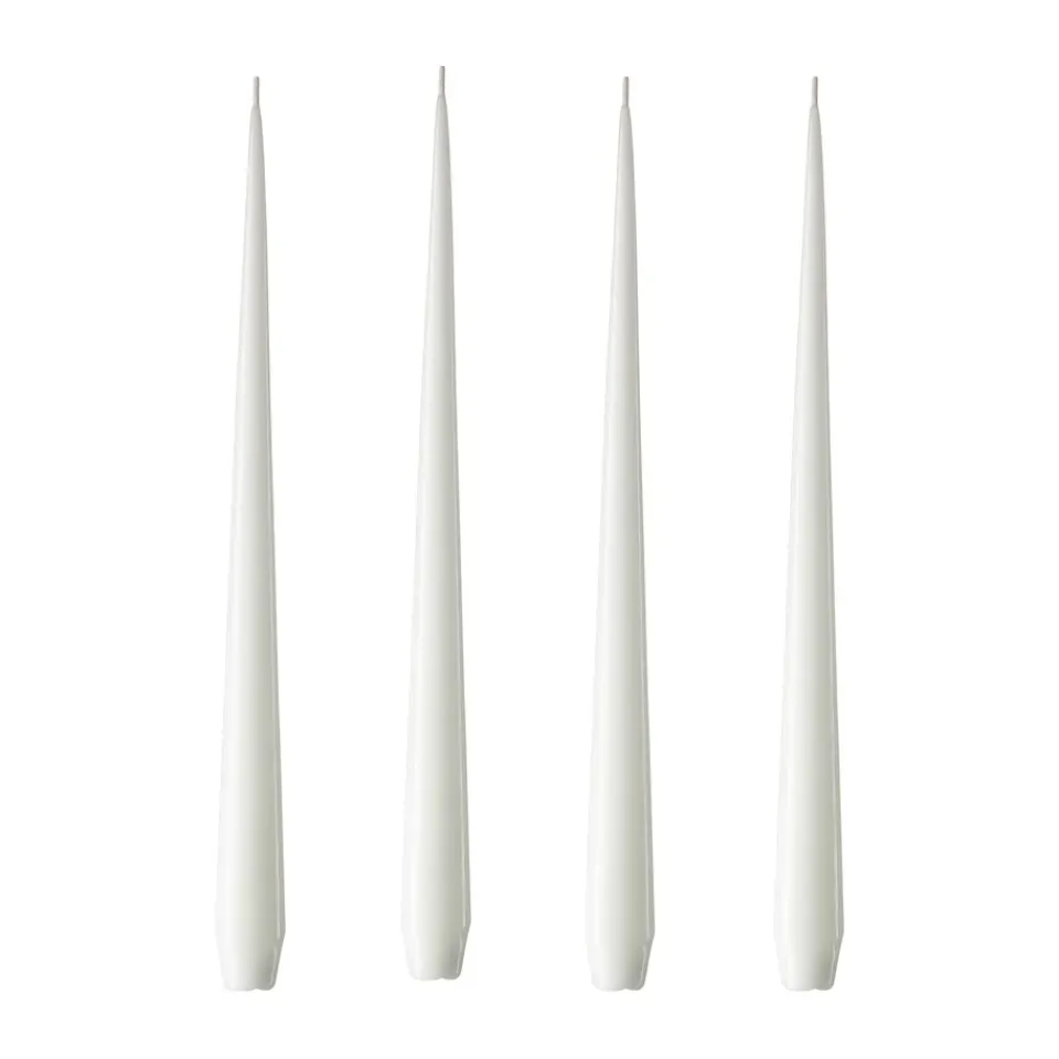 Ester & erik Kynttilät^-kynttilä, 4-pakkaus lakattu, pure white, 32 cm