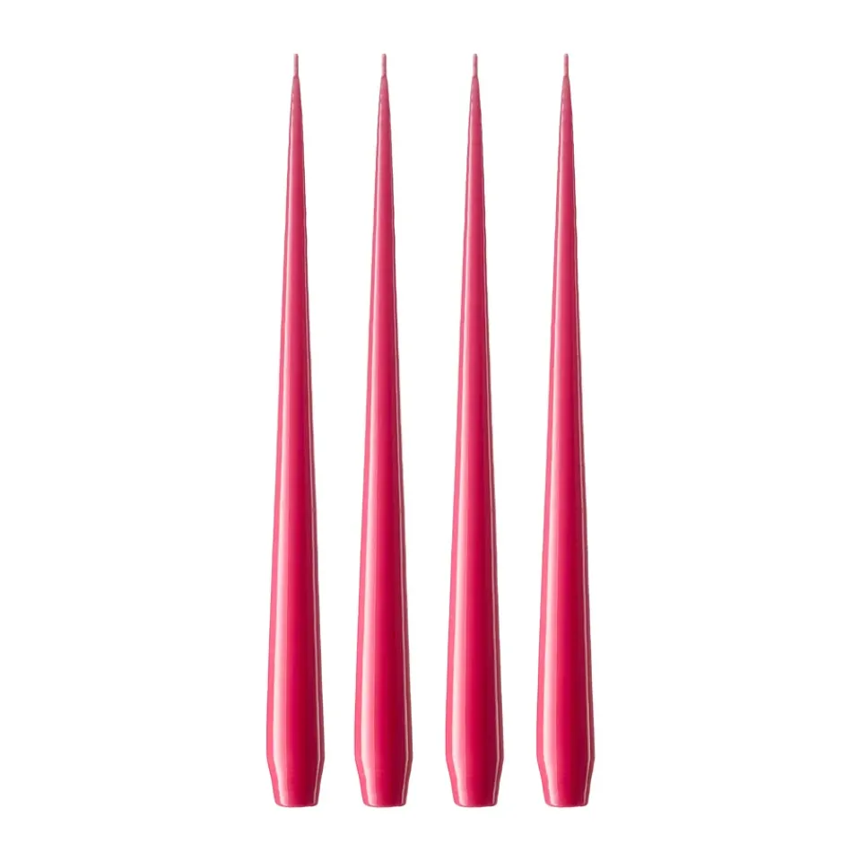 Ester & erik Kynttilät^-kynttilä, 4-pakkaus lakattu, Deep pink 41/2, 32 cm