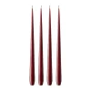 Ester & erik Kynttilät^-kynttilä, 4-pakkaus matta, Deep wine 44/2, 42 cm