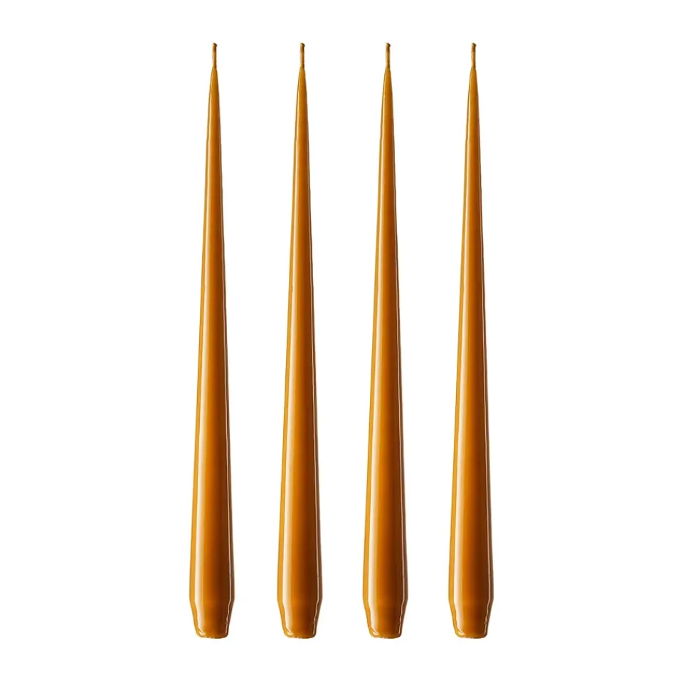 Ester & erik Kynttilät^-kynttilä, 4-pakkaus lakattu, mörk saffran, 42 cm