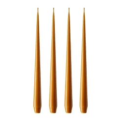 Ester & erik Kynttilät^-kynttilä, 4-pakkaus lakattu, mörk saffran, 32 cm