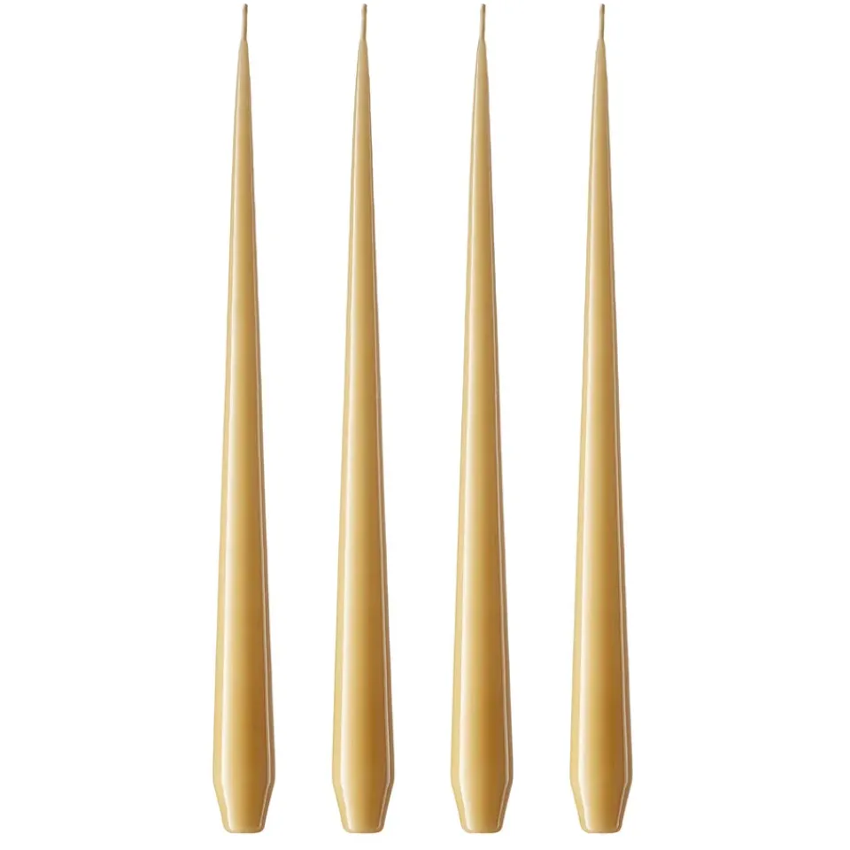 Ester & erik Kynttilät^-kynttilä, 4-pakkaus lakattu, beige 14/2-0, 42 cm