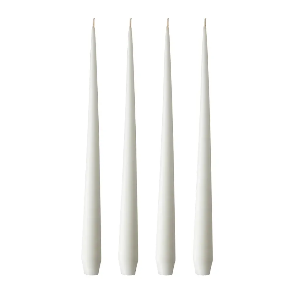 Ester & erik Kynttilät^-kynttilä, 4-pakkaus matta, pure white, 42 cm