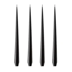 Ester & erik Kynttilät^-kynttilä, 4-pakkaus lakattu, Raw black, 32 cm