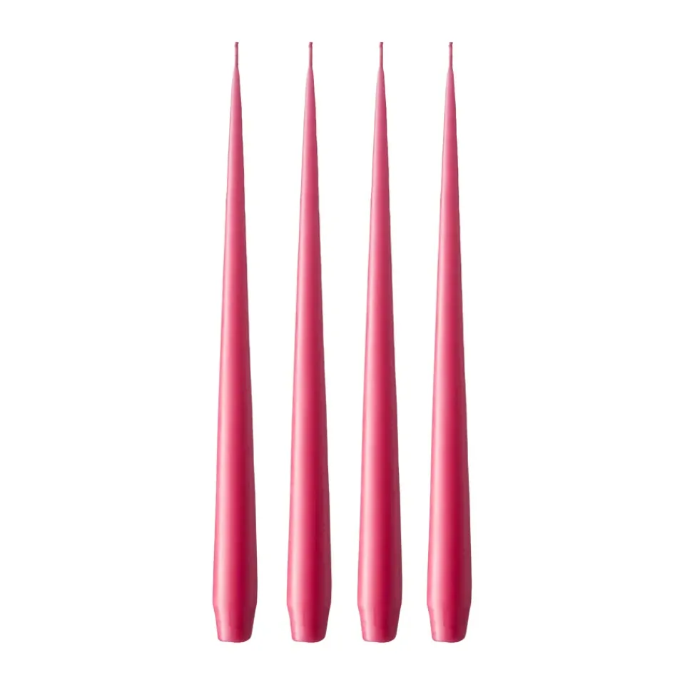 Ester & erik Kynttilät^-kynttilä, 4-pakkaus matta, Deep pink 41/2, 42 cm