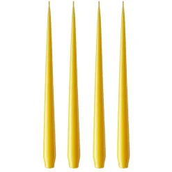 Ester & erik Kynttilät^-kynttilä, 4-pakkaus lakattu, dark Lemon drop 15/2-0, 32 cm