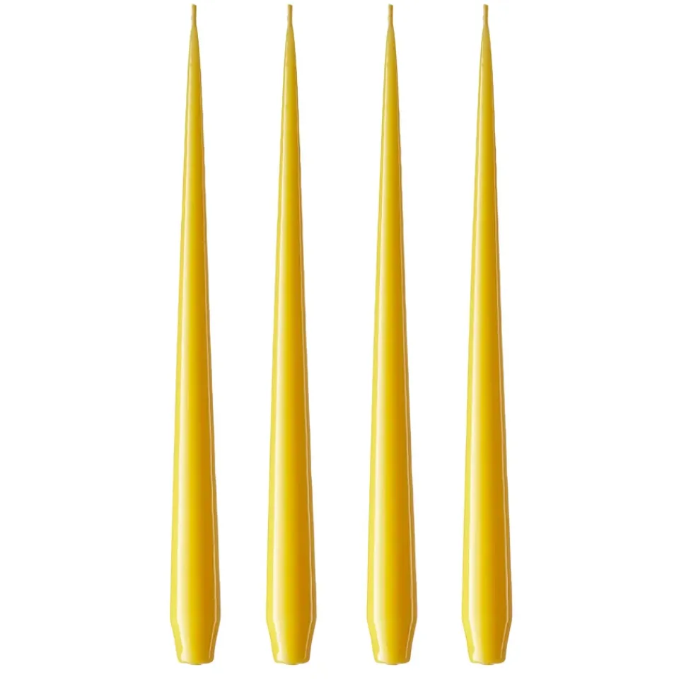 Ester & erik Kynttilät^-kynttilä, 4-pakkaus lakattu, dark Lemon drop 15/2-0, 32 cm
