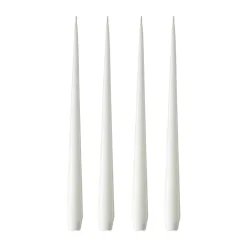 Ester & erik Kynttilät^-kynttilä, 4-pakkaus lakattu, pure white, 42 cm
