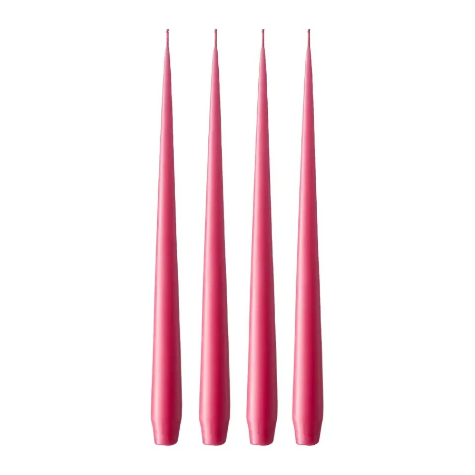 Ester & erik Kynttilät^-kynttilä, 4-pakkaus matta, Deep pink 41/2, 32 cm