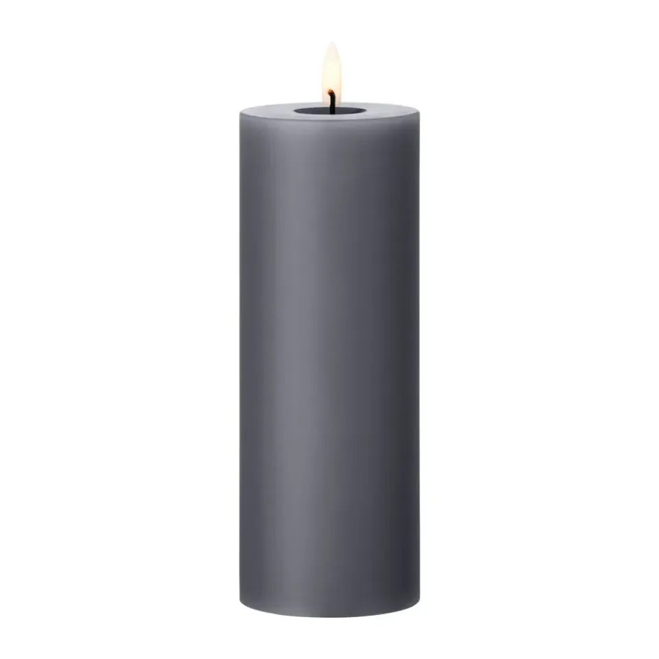 Ester & erik Led-Kynttilät^LED-pöytäkynttilä, 74 Dark Slate, 20 cm
