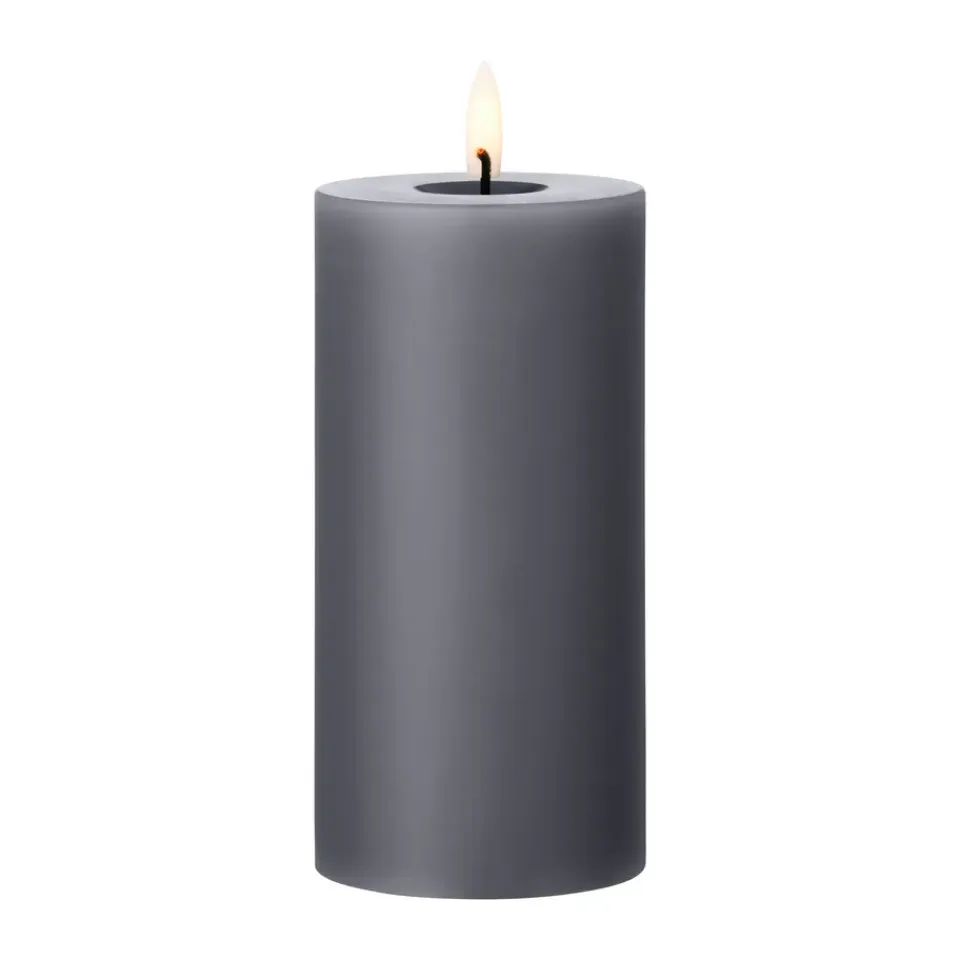 Ester & erik Led-Kynttilät^LED-pöytäkynttilä, 74 Dark Slate, 15 cm