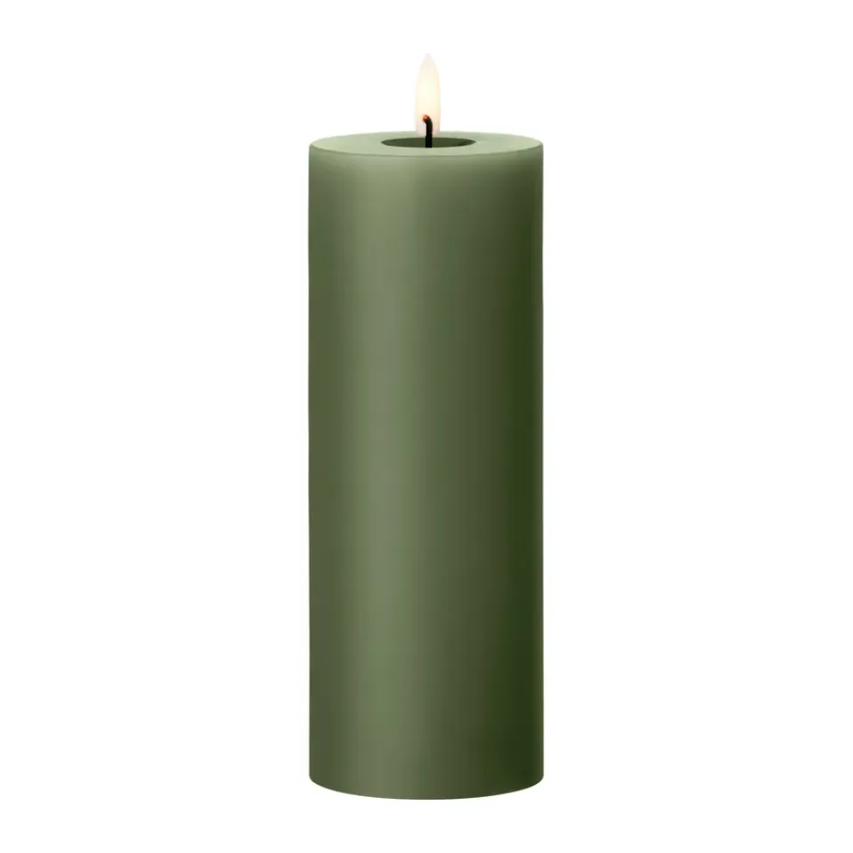 Ester & erik Led-Kynttilät^LED-pöytäkynttilä, 70 Green Soil, 20 cm