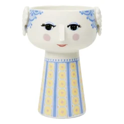 Bjørn Wiinblad Maljakot^Eva maljakko 18,5 cm, Sininen-sininen