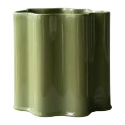 DBKD Maljakot^Filter ruukku, Kiiltävä vihreä, Ø18 cm