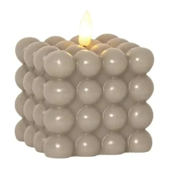 Star Trading Led-Kynttilät^Flamme Dot loistekynttilä Ø7,5x9,5 cm, Beige