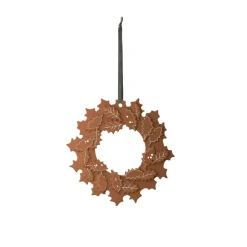 Kähler Joulukoristeet^Gingerbread joulukranssi Ø18.5 cm, Ruskea