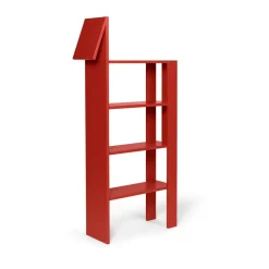 Ferm Living Hyllyt & Hyllyjärjestelmät|Lastenhuoneen Säilytys^Giraffe kirjahylly 69x140 cm, Poppy Red
