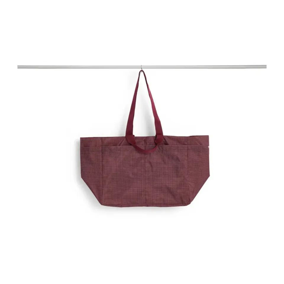 HAY Säilytyskorit^Grid Weekend Bag laukku, Burgundy, medium
