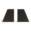 Ethnicraft Kodinsisustusta Ja Yksityiskohtia^Grooves kirjatuki 2-pakkaus, Mahogany dark brown