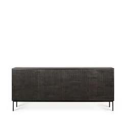 Ethnicraft Senkit & Sivupöydät^Grooves sideboard, Black 4 ovea