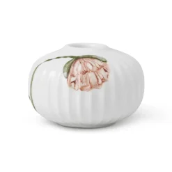 Kähler Kynttilänjalat & Kyntteliköt^Hammershøi Poppy -kynttilänjalka Ø 7,5 cm, Valkoinen