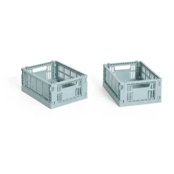 HAY Säilytyskorit^Colour Crate Mini 2-pack 13x17 cm, Dusty blue