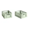 HAY Säilytyskorit^Colour Crate Mini 2-pack 13x17 cm, Mint