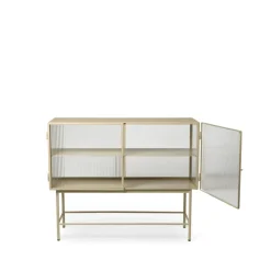 Ferm Living Senkit & Sivupöydät^Haze sivupöytä, Cashmere, aaltoileva lasi