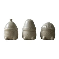 DBKD Joulukoristeet^Hipster Triplets -joulukoriste, 3-pakkaus, Beige