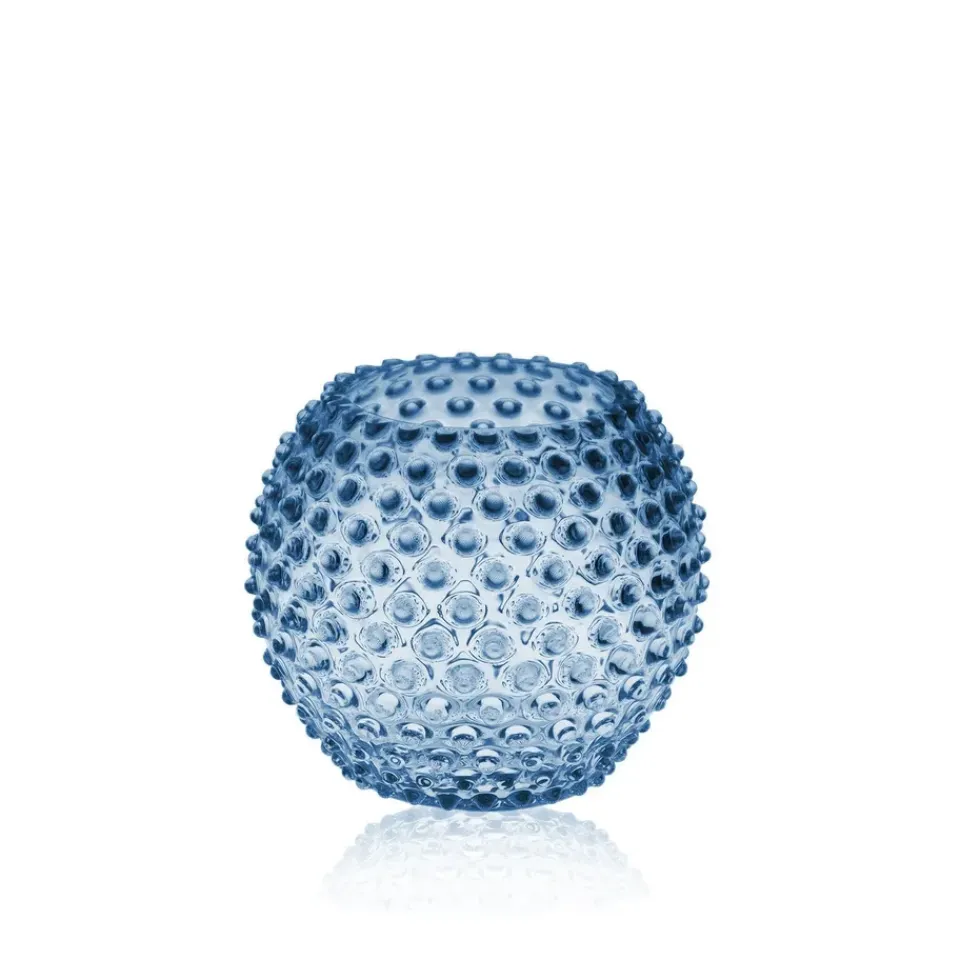 Anna Von Lipa Maljakot^Hobnail Globe maljakko 18 cm, Blue smoke