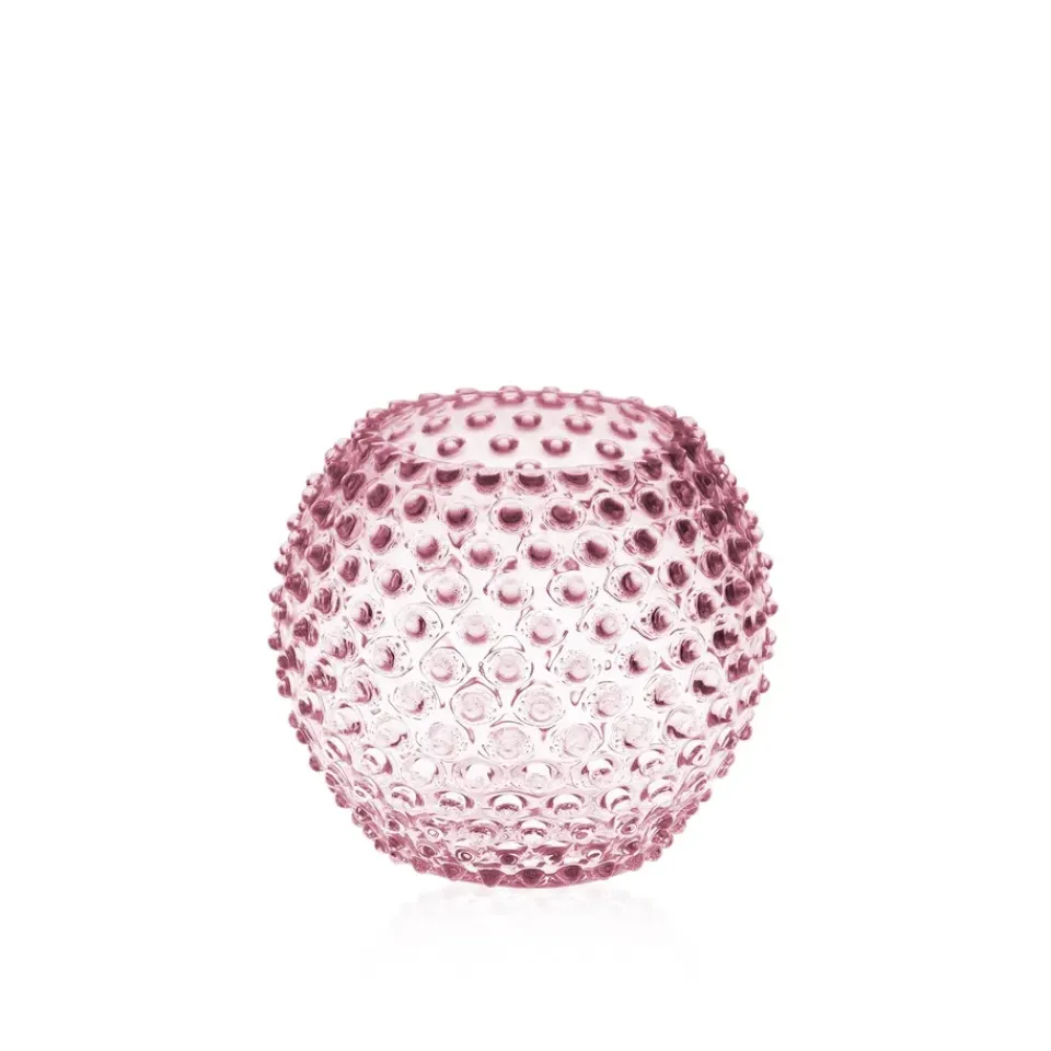 Anna Von Lipa Maljakot^Hobnail Globe maljakko 18 cm, Rosa