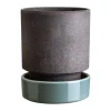 Bergs Potter Ruukut^Hoff ruukku, Ø14 cm, Raw Grey-Misty Blue