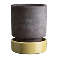 Bergs Potter Ruukut^Hoff ruukku, Ø16 cm, Raw Grey-Pale Yellow