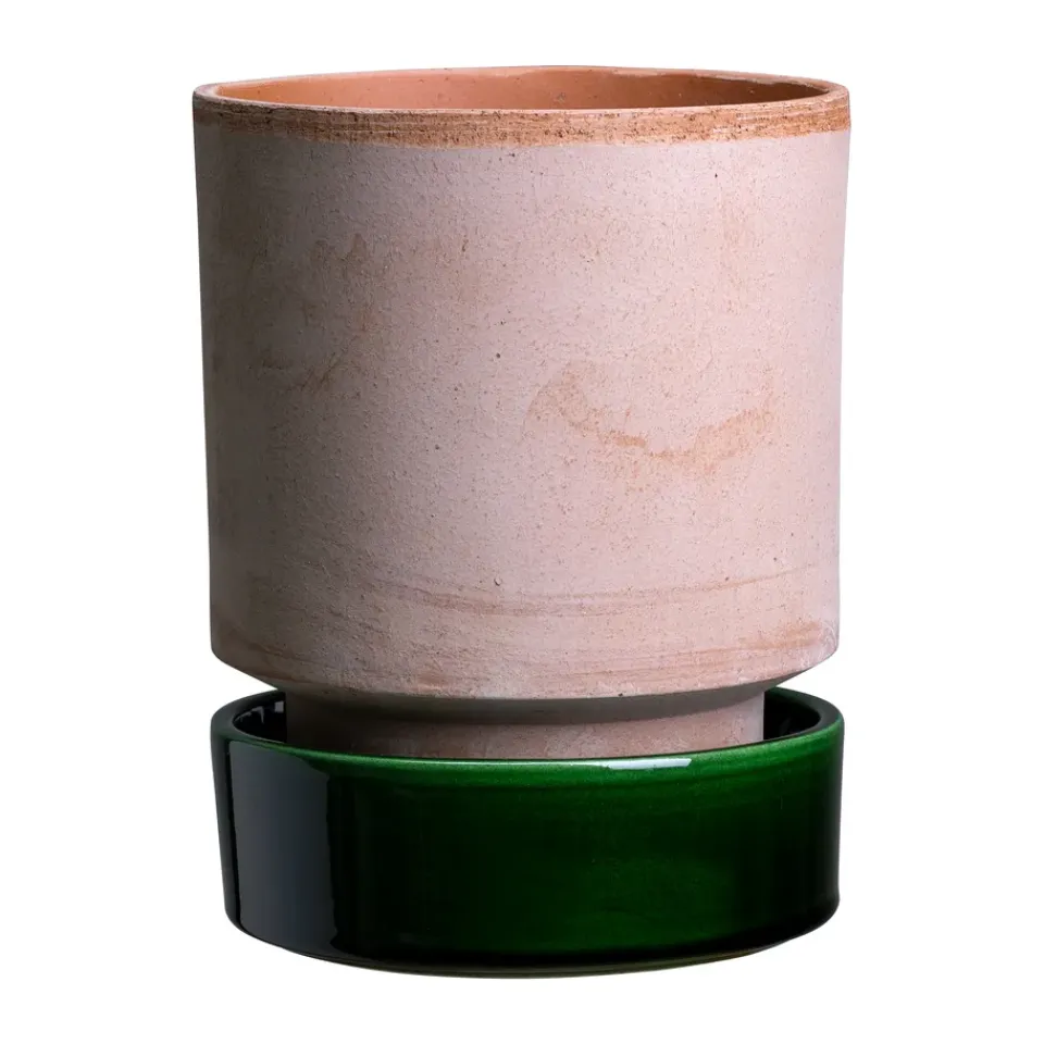 Bergs Potter Ruukut^Hoff ruukku, Ø16 cm, Raw Rosa-Emerald Green