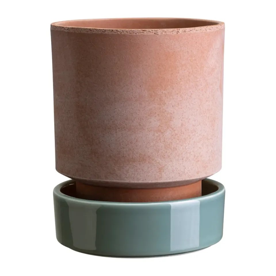 Bergs Potter Ruukut^Hoff ruukku, Ø18 cm, Raw Rosa-Misty Blue
