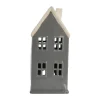 Lene Bjerre Joulukoristeet^Hollia koristetalo 29 cm, Dark grey
